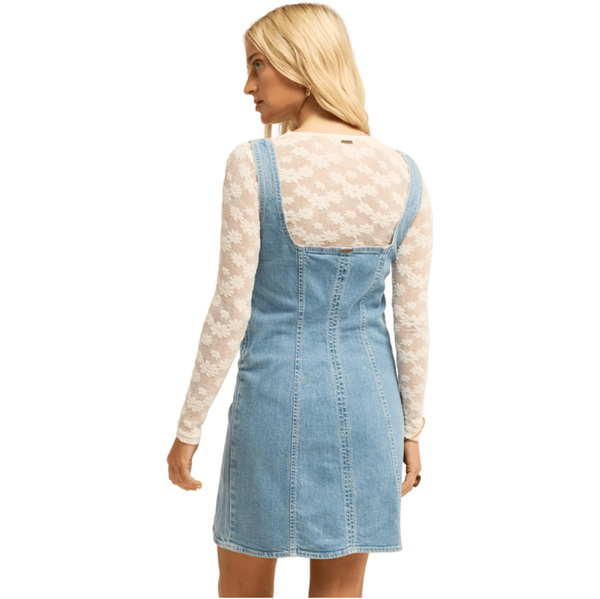 2026 Billabong Womens Denim Romance Dress EBJDD03003 - Surf Spray